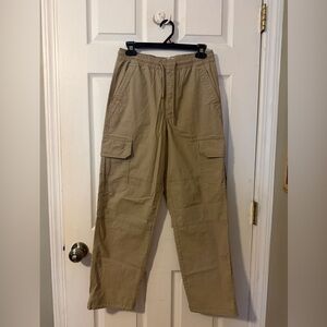 Denim&Co Men's Cargo Pants in Olive Tan